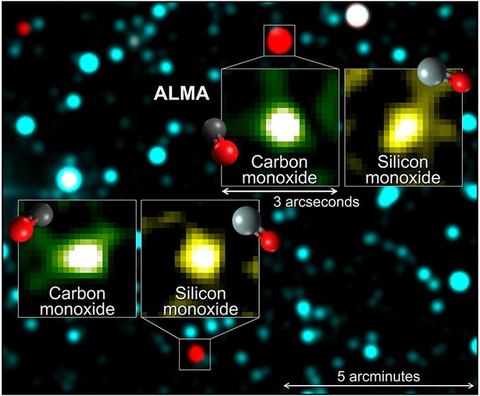 ALMA observations of two interstellar icy objects